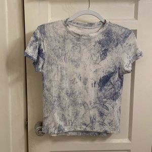 Lululemon Patterned Active Shirt | Rare White/Blue Dye